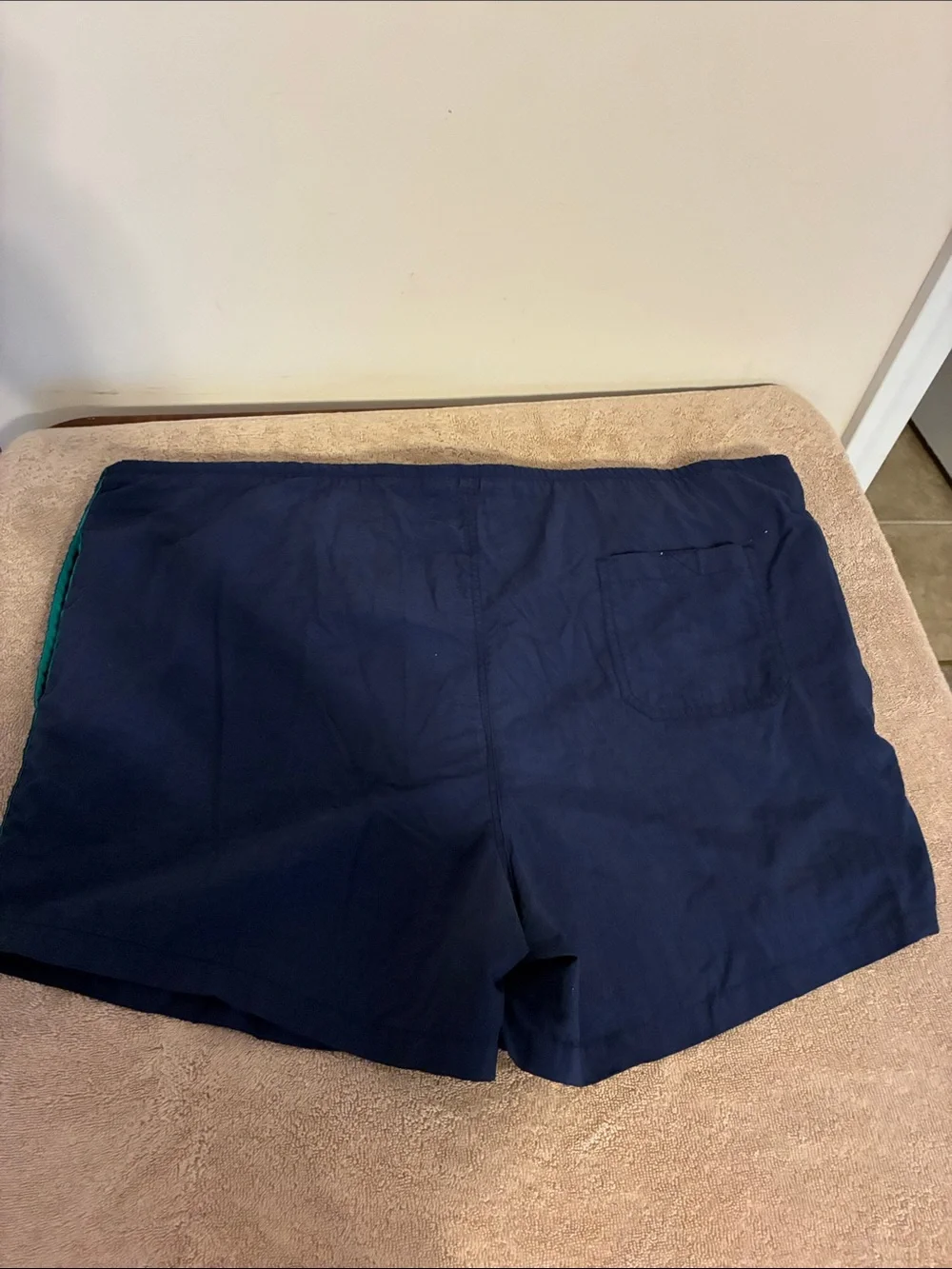 Men's Dash 2XLT Navy Swim Trunks -‎ Classic Solid Swim Shorts